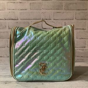 Juicy Couture Iridescent Quilted Logo Cosmetic Case